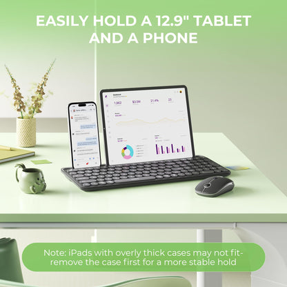 seenda CTU-301 Bluetooth Keyboard and Mouse Combo for iPad,Black