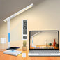 oviouit LED Desk Lamp with Charger, USB Charging Port, Dual Swing Arm Desk Light with 5 Brightness, 3 Colors, Table Lamp with Clock, Alarm, Date, Temperature, Desk Lamp for Home Office Study (Black)