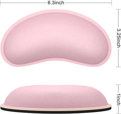 Dapesuom Mouse Wrist Rest, Cute Ergonomic Memory Foam Mouse Wrist for Computer Desk Mats Support, Hand Rest Pad Cushion for Gaming, Office, Laptop, Men, Women, Pain Relief & Easy Typing, Pink