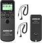 AODELAN Camera Wireless Shutter Release Timer Remote Control for Canon EOS R, RP, Rebel SL2, 250D, 750D, 90D, 80D, 77D, M6 Mark II, 5D Mark IV; Fujifilm X-T3, X-T100; for Olympus OM-D E-M1 Mark II