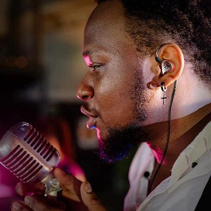 Xvive T9 in-Ear Monitor Dual Knowles BA Drivers IEM for Studio, Band Rehearsal,Live Performance (T9)