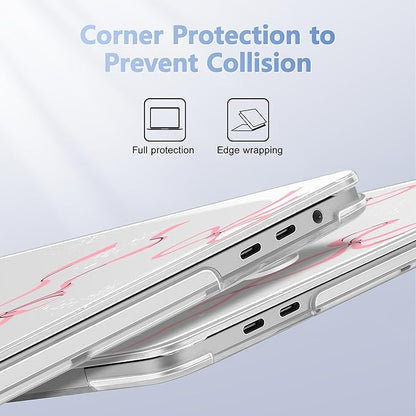 for MacBook Pro 16 inch Case 2019 2020 Release Model A2141, Plastic Hard Shell Cover with Keyboard Cover & Screen Protector for MacBook Pro 16 inch with Touch Bar & Touch ID, Star Bow
