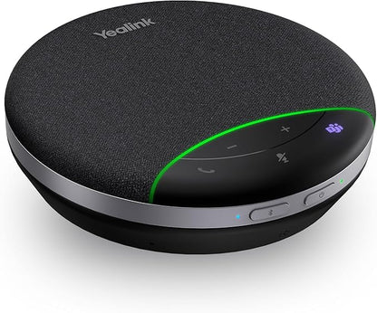 Yealink SP92 Bluetooth Speakerphone USB Conference Speakers and Microphone Teams Certified Full-Duplex Noise Reduction 360° Audio Pickup for Small Meeting Room