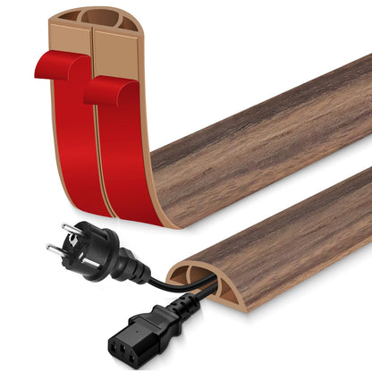EYAYEN Floor Cord Cover for Wires on Floor Self Adhesive Cord Hider