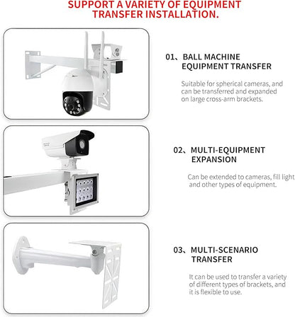 L-Shape Dome Camera Bracket, Wall Ceiling Mount for Security Dome Cameras, Wall Mount,(L-Bracket)