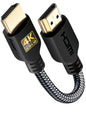 PowerBear 4K HDMI Cable 10 ft | High Speed Hdmi Cables, Braided Nylon & Gold Connectors, 4K @ 60Hz, Ultra HD, 2K, 1080P, ARC & CL3 Rated | for Laptop, Monitor, PS5, PS4, Xbox One, Fire TV, & More