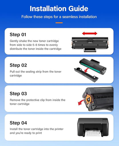 MLT-D104S Toner Cartridge Black 2-Pack High-Yield Replacement for Samsung MLT-D104S D104S 104S Compatible with Samsung ML-1660 ML-1665 ML-1675 ML-1860 ML-1865W SCX-3200 SCX-3205 SCX-3217 Laser Printer