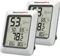 ThermoPro TP50 2 Pieces Digital Hygrometer Indoor Thermometer Room Thermometer and Humidity Gauge with Temperature Humidity Monitor