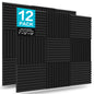 JBER 24 Pack Acoustic Panels Studio Foam Wedges Soundproof Padding