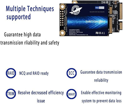 SSD MSATA 64GB Dogfish High Performance Internal Solid State Drive for Desktop Laptop 3 Unit Package Pack [64GB(3 Packs),MSATA]