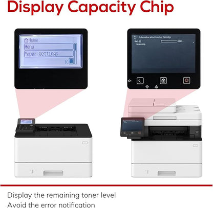 Compatible 057 Toner Cartridge with Display Capacity Chip Replacement for Canon 057 057H CRG-057 Works with Canon imageCLASS MF455dw MF445dw LBP226dw LBP227dw LBP228dw Printer(057 Black x2 )