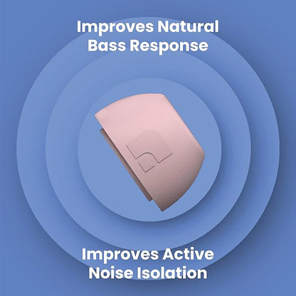 Foam Masters Ultra-Premium Memory Foam Ear Tips for AirPods Pro 1st & 2nd Gen | 3 Pairs | Black Magic Ver 6.0 | Secure | Comfort | Better Noise Cancel | Replacement Buds – Crystal Pink, Large