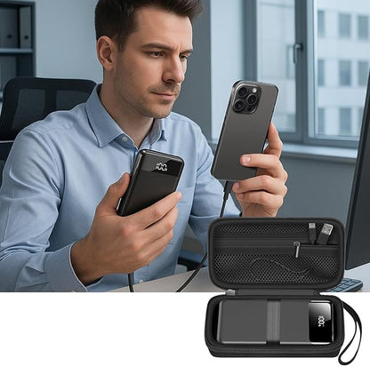 Portable Bank Charger Case for SABANI for Charmast for OHOVIV for VRURC for YILANS for CFIAI for LOVELEDI for RGVOTA for Miday for RONEGN for POIYTL for IAPOS Fast Charging Battery(Black)
