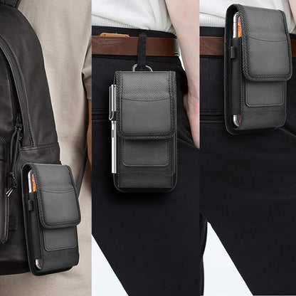 Njjex Phone Holster for Motorola Moto G 5G 2025 G Stylus 2023 G Power 5G 2024 G Play G Pure G Fast Edge 2025 Edge 60 50 G86 G84 G54 G72 Z4 Nylon Cell Phone Belt Clip Holster Holder Pouch Carrying Case