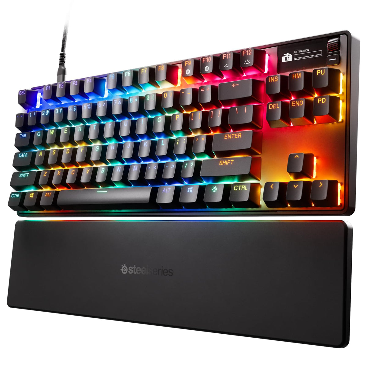 SteelSeries Apex Pro Mini Wireless Keyboard - 60% Design - OmniPoint 2.0 - Quantum 2.0 Wireless - Double Shot PBT Keycaps - Black