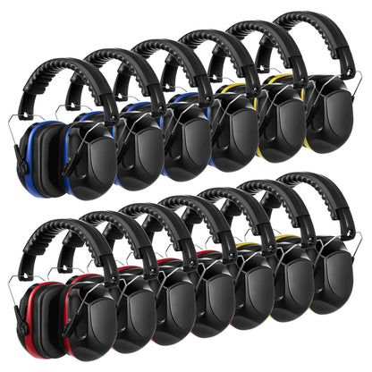 Amylove 12 Pcs Kids Ear Protection Noise Cancelling Headphones Ear Muffs Bulk 27db Adults Shooting Earmuffs Noise Reduction Hearing Protection for Gun Range