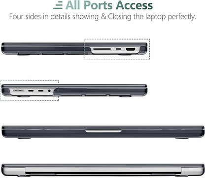 DONGKE for M4 MacBook Pro 16 Inch Case 2024 2023 2021 A3403 A3186 M3 A2991 M2 A2780 M1 A2485 Pro/Max Chip, Plastic Hard Shell Case & Keyboard Cover for Mac Pro 16 with Touch ID, Power Flowers