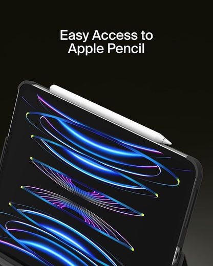 Belkin Pro Keyboard Case w/Magnetic Stand, Backlit Bluetooth Keyboard, Multi-Gesture Controls, Magnetic Apple Pencil Storage Compatibility, & Multimedia Keys for iPad Pro 12.9" & iPad Air 13" - Black