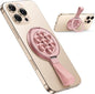 TAURI for Magsafe Suction Phone Grip - Universal Magnetic Suction Grip, 360° Rotating Hands-Free Holder, Silicone Suction Grip for iPhone 16 Pro Max/15/Android/S25,Pink