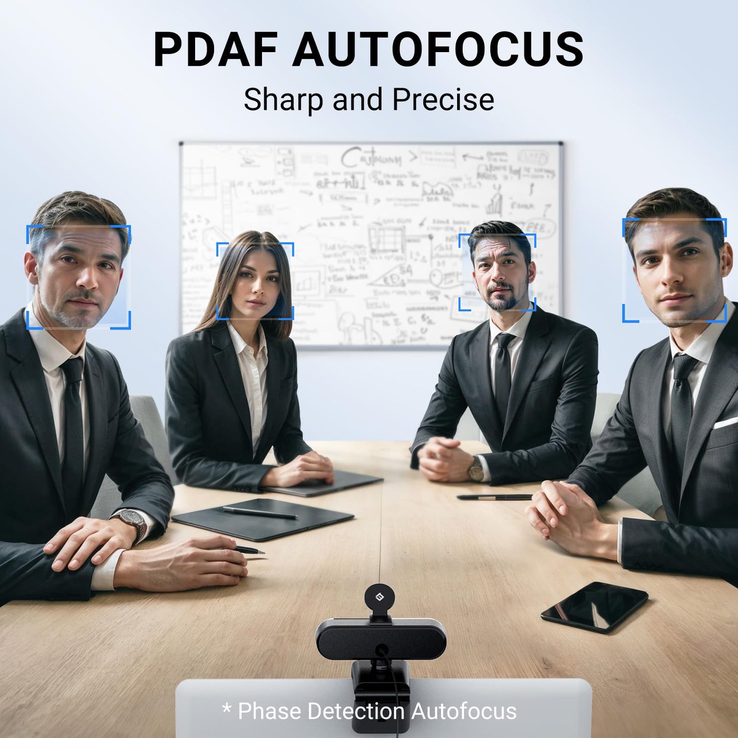 EMEET C960 AF 1080P Webcam for PC, Autofocus, 73° View Angle