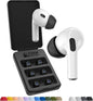 Foam Masters Ultra-Premium Memory Foam Ear Tips for AirPods Pro 1st & 2nd Gen | 3 Pairs | Black Magic Ver 6.0 | Secure | Comfort | Better Noise Cancel | Replacement Buds – Black, Medium