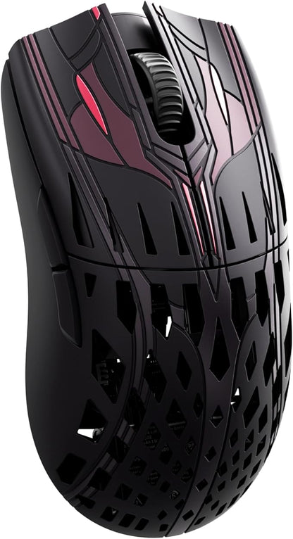 Pwnage Trinity CF Wireless Gaming Mouse - Sakura Samurai Colorway - 39g Ultralight Symmetrical Design - 8KHz Polling - Custom XERO PAW3950 Sensor 36,000 DPI - Solid Sides - PTFE Skates - Esports Grade