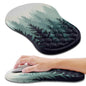 Hokafenle Ergonomic Mouse Pad Wrist Support, Wrist Rest Mousepad for Carpal Tunnel Pain Relief with Integrated Memory Foam Slope Massage Bulge (11.8x7.9 inch,Forest
