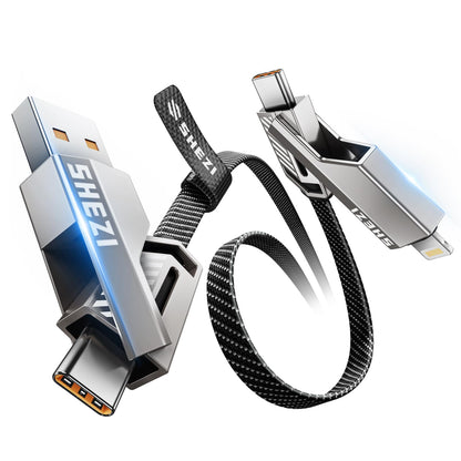 Vexipia 4-in-1 USB C Cable 60W 3FT Compatible with Lightning Cable
