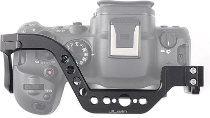 Hersmay EOS R6 II Camera Cage with Top Handle for Canon EOS R6 Mark II Mirrorless Camera Aluminum Alloy Film Movie Making Camera Video Cage with Shoe Mount