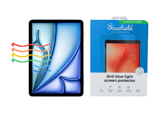 Ocushield Anti Blue Light Screen Protector for Apple iPad Pro 10.5" (2nd Gen, 2017)/iPad Air 3 (2019) - Blue Light Filter for iPad - Eye Protection - Accredited Medical Device - Anti-Glare