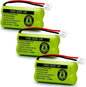 2.4v BT184342 BT284342 BT18433 BT28433 BT183348 BT283348 BT-1011 Replacement Battery Compatible with Phone CS6209 CS6219 CS6229 DS6151 89-1330-01-00 CPH-515D(3-Pack)