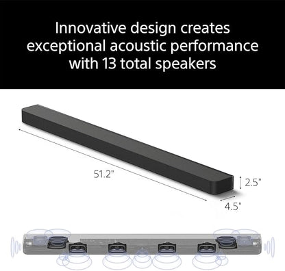 Sony BRAVIA Theater Bar 9 Sound Bar, SA-SW5 Wireless Subwoofer, and SA-RS5 Wireless Rear Speakers with Built-in Battery