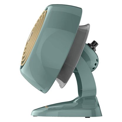Vornado VFAN™ Mini Classic Vintage Metal Desk Fan, 2-Speed, Adjustable Tilt, Personal Air Circulator for Bedroom, Office, Dorm Room, Portable Quiet, Vintage Green