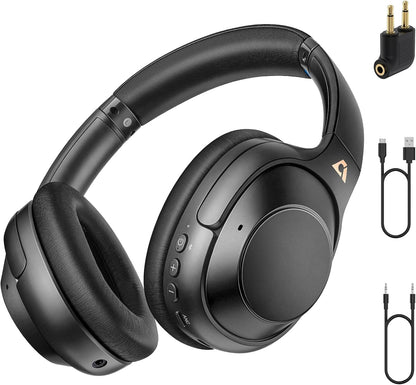 Riibox Y7Pro Hybrid Active Noise Cancelling Headphones for Airplane Travel