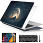 Batianda AstroGrid Case for MacBook Air 13 inch 2018-2020, Blue Waves