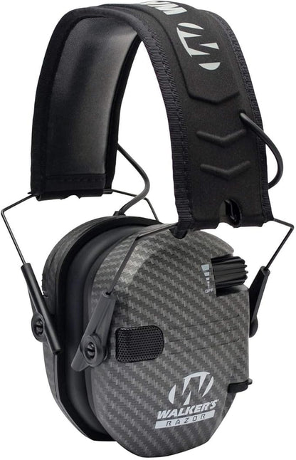 Walker's Razor Slim Ultra Low Profile Compact Design Adjustable Range Shooting Hunting Hearing Protection Electronic Earmuffs