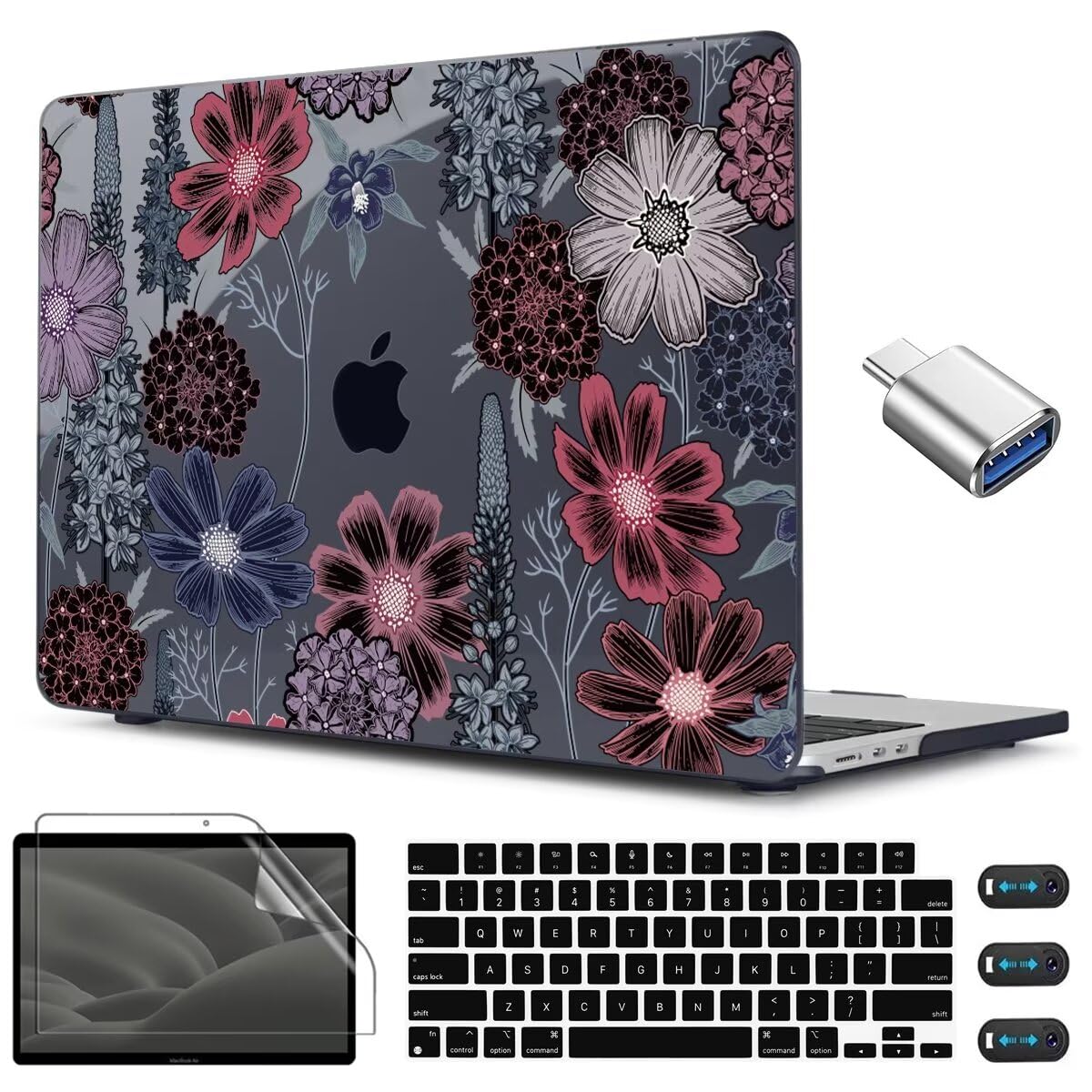 CISSOOK Compatible with MacBook Air 13.6 inch Case M2 M3 M4 M5 Ocean