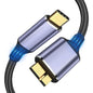 USB 3.1 Micro B to USB C Hard Drive Cables, 3.3FT 10 Gbps USB C to Micro B, External Hard Drive Cable Compatible with MacBook Pro/Air, iPad/Tablet, iPhone, Samsung Galaxy S24, WD Seagate etc