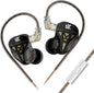 KZ DQS Wired Earbuds Dynamic Driver in Ear Monitor Headphone Semi-Open HiFi Bass Earphone 2pin 3.5mm Gaming Earbuds (with Mic)