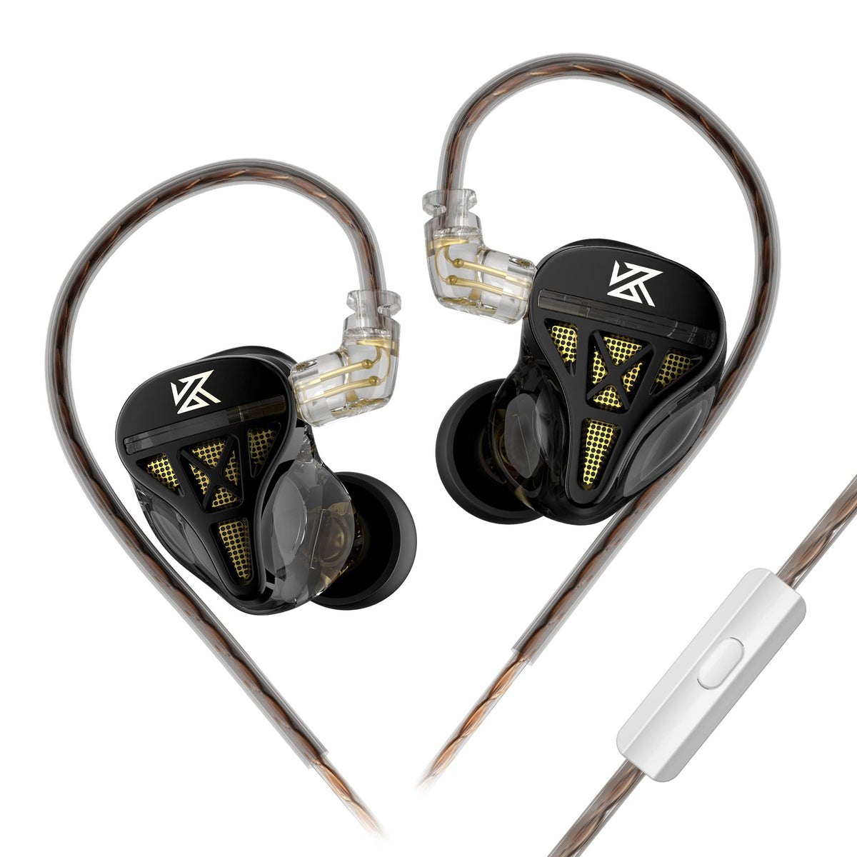 KZ EDX Pro in Ear Monitor Headphones KZ IEM Earphones Dual DD HiFi Stereo Sound Stage Earphones Wired Noise Cancelling Gaming Earbuds for Musicians Singer Audiophiles