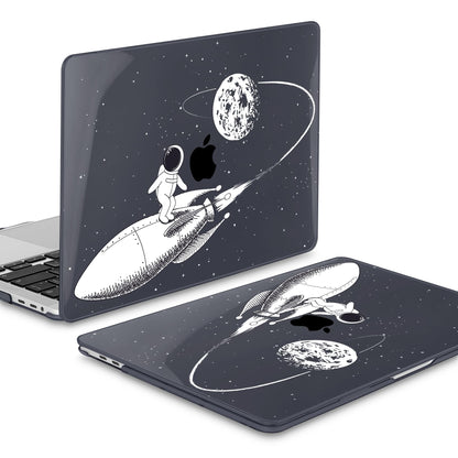 Mektron Case for MacBook Pro 16 Inch A2141 Cover 2019 Release 16" with Liquid Retina Display/Touch ID, Plastic Hard Shell with Keyboard Skin & Screen Protector & Dust Plug, Spaceman