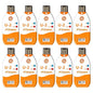Frigga 10pcs USB Temperature Data Logger Single Use Temperature Recorder 100 Days High Accuracy Thermometer Monitor 14400 Points with PDF CSV Report,U2