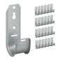 ICC 4-Inch Ceiling J Hook Cable Management Hook, Retainer Clip, 25-Pack