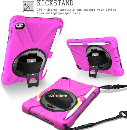 BRAECN iPad mini 5 Case,iPad mini 4 Case, Heavy Duty Shockproof Protective Rugged Case with Pencil Holder,Hand Strap,Kickstand, Shoulder Strap for iPad mini 5th/4th Generation 7.9 Inch for Kids