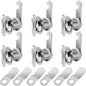 Thumb Operated Offset Cam Lock, 1-1/8” Cylinder Fits on 7/8” Max Door Thickness, Non-Locking Replacement Lock for RV Compartment Camper Storage, Cabinets,Drawers (1-1/8 Inch 6Pack)