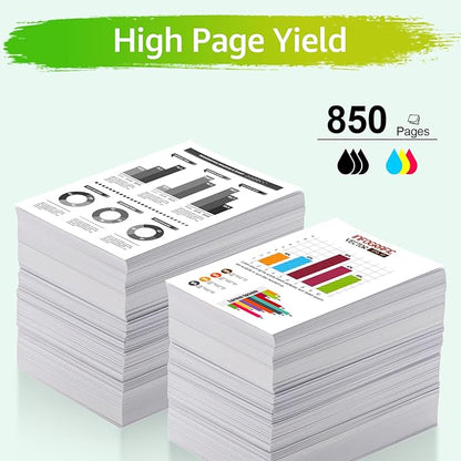 Upgraded 902XL Ink Cartridges Combo Pack Replacement for HP 902 902 XL Compatible with HP Officejet Pro 6968 6978 6970 Officejet 6950 6951 6962 Printer (1BK/1C/1M/1Y, 4 Pack)