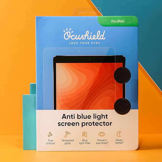 Ocushield Anti Blue Light Tempered Glass Screen Protector for Apple iPad Mini 6 (8.3") - Blue Light Filter for iPad - Anti Glare - Protect Your Eyes & Improve Sleep