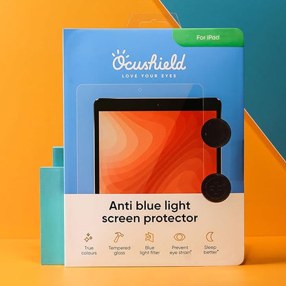 Ocushield Anti Blue Light Tempered Glass Screen Protector for Apple iPad Pro 11" (2018-2022) iPad Air 4/5 (10.9") - Blue Light Filter for iPad - Anti Glare - Protect Your Eyes & Improve Sleep
