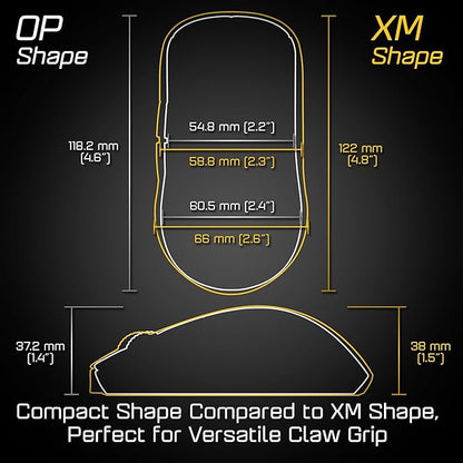 ENDGAME GEAR OP1 8k Wired Gaming Mouse - 8000Hz Polling, PixArt PAW3395 Sensor, Kailh GX Switches, White