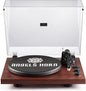 ANGELS HORN Vinyl Record Player Turntable with 2-Speed Belt-Drive, Bluetooth Output, Pitch Control, Built-in Phono Preamp, Adjustable Counterweight, AT-3600L